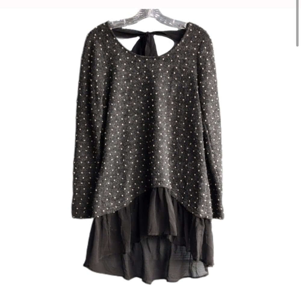 A’Reve Polka Dot Sweater Dress